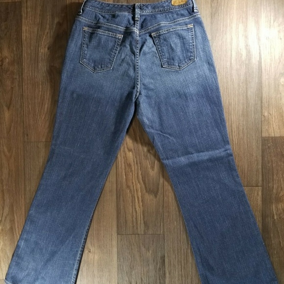 Eddie Bauer Women's Jean's Size 12R Shaped Bootcut Inseam 31 Denim Blue Jean's - Picture 7 of 8